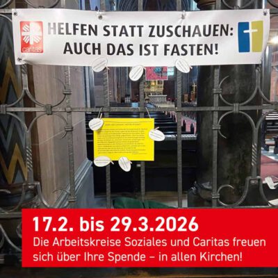 Helfen statt Zuschauen – auch das ist Fastenzeit!