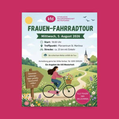 5.8.2026 // 18 Uhr // Frauen-Radtour