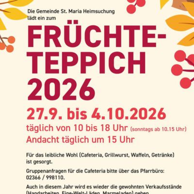 Früchteteppich 2026 in St. Maria Heimsuchung